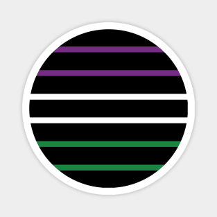 Suffragette Flag Colours UK Magnet